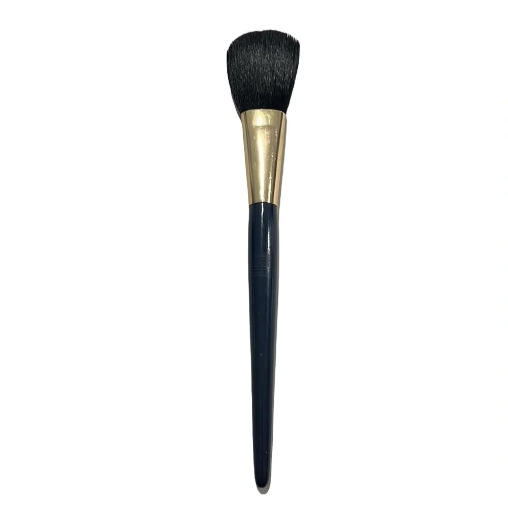 Christian Dior Artist Makeup Powder Brush Blue Handle Gold letters 2002 Vtg